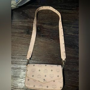 MCM pink cross body bag